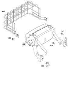 Exhaust Group Diagram and Parts List for 356447-0683-F1 200000 - 399999 Briggs and Stratton Engine